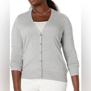 Amazon Essentials Light Gray Women's Cardigan